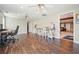Spacious office area featuring hardwood floors, ample lighting, and multiple work spaces at 1090 Compton Way, Suwanee, GA 30024