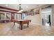 Recreation room featuring pool table, tile floors, and neutral walls at 1090 Compton Way, Suwanee, GA 30024