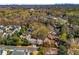 Residential neighborhood aerial view with lush greenery, mature trees, and city skyline in the background at 3582 Grove Gate Ln, Atlanta, GA 30339