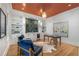 Chic office with built-in shelving, stylish decor, and hardwood flooring at 3582 Grove Gate Ln, Atlanta, GA 30339