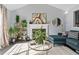 Stylish living room with a fireplace, bright decor, and plenty of natural light at 85 Ann Se Cir, Cartersville, GA 30121