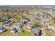 An aerial view of a charming neighborhood with cozy homes and a park with a pond nearby at 160 Vine Nw St, Atlanta, GA 30314