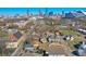 An aerial view of the neighborhood showcasing proximity to the city skyline and Mercedes-Benz Stadium at 160 Vine Nw St, Atlanta, GA 30314