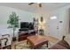 Inviting living room featuring light-colored wood floors and views to the front door at 160 Vine Nw St, Atlanta, GA 30314