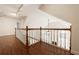 Hallway with a view of the living room and hardwood floors that runs throughout the home at 3117 Kings Arms Ne Ct, Atlanta, GA 30345
