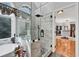 Bathroom with soaking tub, walk-in shower, and walk-in closet at 2138 Jockey Hollow Nw Dr, Kennesaw, GA 30152
