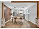 Well-lit kitchen with stainless steel appliances, white cabinets, and a rustic center island at 2138 Jockey Hollow Nw Dr, Kennesaw, GA 30152