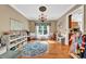 Bright playroom with hardwood floors, play furniture, and ample storage at 2138 Jockey Hollow Nw Dr, Kennesaw, GA 30152