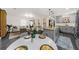 Open-concept design blends the kitchen with granite counters and the living area with a fireplace at 282 Oak Se Dr, Atlanta, GA 30354