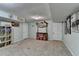 A unique finished basement with space to entertain and a distinctive tiki-themed bar at 639 Oak Moss Dr, Lawrenceville, GA 30043