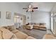 Comfortable living room featuring vaulted ceilings and tasteful decor at 639 Oak Moss Dr, Lawrenceville, GA 30043