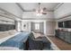 Spacious main bedroom features a tray ceiling, sitting area, and hardwood floors at 4118 Kentmere Main Nw, Kennesaw, GA 30144