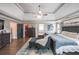 Bright main bedroom with hardwood floors, a sitting area and ensuite bathroom and closet at 4118 Kentmere Main Nw, Kennesaw, GA 30144