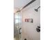 Stylish bathroom showcasing a glass-enclosed shower with a white subway tile surround at 4118 Kentmere Main Nw, Kennesaw, GA 30144