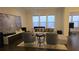 Living room featuring two chairs, a sofa, and a large winter forest image on the wall at 112 Austin Dr, Sandy Springs, GA 30328