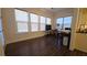 Bright workout area with several windows, exercise equipment and wood flooring at 112 Austin Dr, Sandy Springs, GA 30328