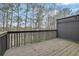 Deck overlooking the backyard with railing at 1632 Caswell Pkwy # 8, Marietta, GA 30060