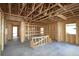Unfinished interior showcasing exposed ceiling joists and framed window openings, ready for customization at 2044 Ripple Park Bend, Canton, GA 30114