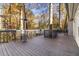 Outdoor deck featuring a grill and views of the woods at 3201 Lenox Ne Rd # 23, Atlanta, GA 30324