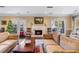 Cozy living room showcasing a fireplace and comfortable seating at 3201 Lenox Ne Rd # 23, Atlanta, GA 30324
