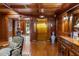 Elegant lobby with wood paneled walls and golden elevator at 3201 Lenox Ne Rd # 23, Atlanta, GA 30324