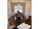 Elegant dining room features a dining table, comfortable seating and decorative trim at 2546 Tullamore Cir, Snellville, GA 30039