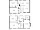 Two-story floor plan showing the layout of the first and second floors at 353 Colchester Dr, Stone Mountain, GA 30088