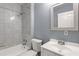 Cozy bathroom showcasing a shower-tub combo and a pristine white vanity at 866 United Se Ave, Atlanta, GA 30312