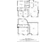 Floor plan of the house with primary bedroom, 2 bedrooms, living room, recreation room and garage at 2515 Little John Ct, Cumming, GA 30040