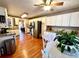 Beautiful kitchen features granite countertops, stainless steel appliances, and white cabinetry at 2515 Little John Ct, Cumming, GA 30040
