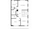 Layout of the second floor showcasing a kitchen, dining area and living room at 928 Boudreau Ct, Atlanta, GA 30328
