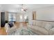 Bright living room with vaulted ceiling and a large window providing natural light at 3841 Admiral Dr, Atlanta, GA 30341