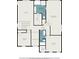 Second floor plan showing a primary bedroom, loft, three bathrooms, hall and two additional bedrooms at , Atlanta, GA 30318