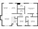 Detailed floor plan reveals the layout of the home's living spaces on the first floor at 5075 S Woodbridge Trl, Stone Mountain, GA 30088