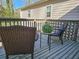 Cozy back deck area with seating, a table, and decor, perfect for outdoor relaxation at 527 Scott Cir, Decatur, GA 30033