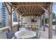 The well-appointed outdoor kitchen is perfect for hosting summer gatherings at 1080 Peachtree Ne St # 2005, Atlanta, GA 30309