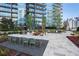 Stylish outdoor lounge with comfortable seating to relax and entertain guests at 1080 Peachtree Ne St # 2005, Atlanta, GA 30309