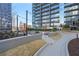 Relaxing outdoor lounge area with modern seating and lush landscaping, perfect for entertaining or unwinding in style at 1080 Peachtree Ne St # 2005, Atlanta, GA 30309
