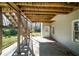 Covered patio area in the backyard at 1129 Annie Sw Ln, Mableton, GA 30126