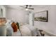 Neutral bedroom features a ceiling fan and an adjacent doorway at 1282 Westridge Sw Rd, Atlanta, GA 30311