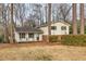 Lovely two-story home with a cozy front porch, perfect for relaxing and enjoying the outdoors at 1417 Hickory Sw Dr, Lilburn, GA 30047