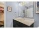 Bathroom featuring a modern vanity with light countertop and storage below the sink at 2411 Heritage Park Nw Cir # 14, Kennesaw, GA 30144