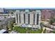 Aerial view of a luxury building highlighting its location and upscale urban community at 2700 Paces Ferry Se Rd # 302, Atlanta, GA 30339