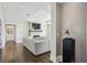 Bright living room with fireplace and built-in tv, offering a cozy and inviting space at 2700 Paces Ferry Se Rd # 302, Atlanta, GA 30339