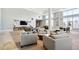 Comfortable clubhouse seating area with plush chairs and a large flat screen television at 3820 Roswell Ne Rd # 317, Atlanta, GA 30342