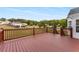 Outdoor deck overlooking the backyard and neighborhood at 5077 Fieldview Dr, Douglasville, GA 30135