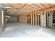 Unfinished basement with exposed wood framing and visible insulation on the ceiling at 1536 Granby Ln, Locust Grove, GA 30248