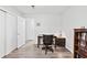 Bedroom featuring wood floors and two entry doors at 3811 Lavilla Dr, Powder Springs, GA 30127