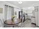 Eat-in kitchen featuring stainless steel appliances and natural light at 3811 Lavilla Dr, Powder Springs, GA 30127