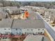 Aerial view shows the location of the townhome complex in the surrounding area at 4125 Barry Pl, Chamblee, GA 30341